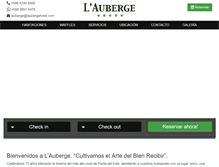 Tablet Screenshot of laubergehotel.com